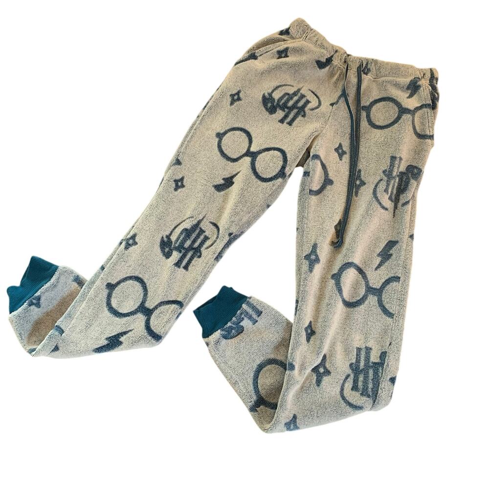 Wizarding World Ladies' Harry Potter Fleece PJ Pajama Pants Turquoise Blue XS